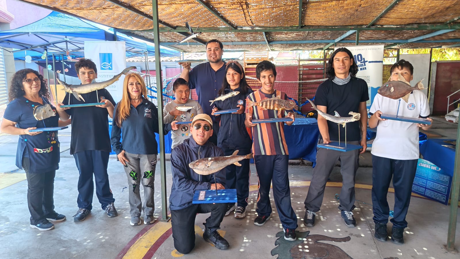 Estudiantes de Escuela Ricardo Olea Guerra conocen especies marinas en actividad educativa del IFOP